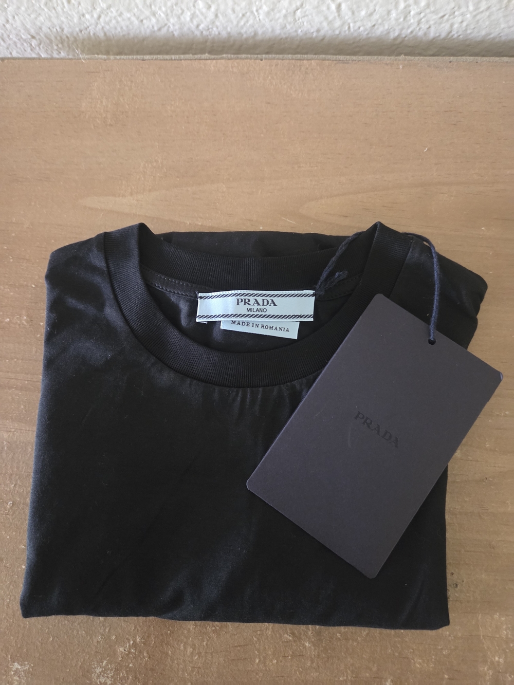 Prada Black Crewneck T-Shirt